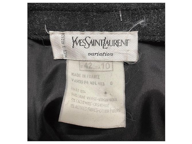 Falda de lana gris Yves Saint Laurent - vista 6