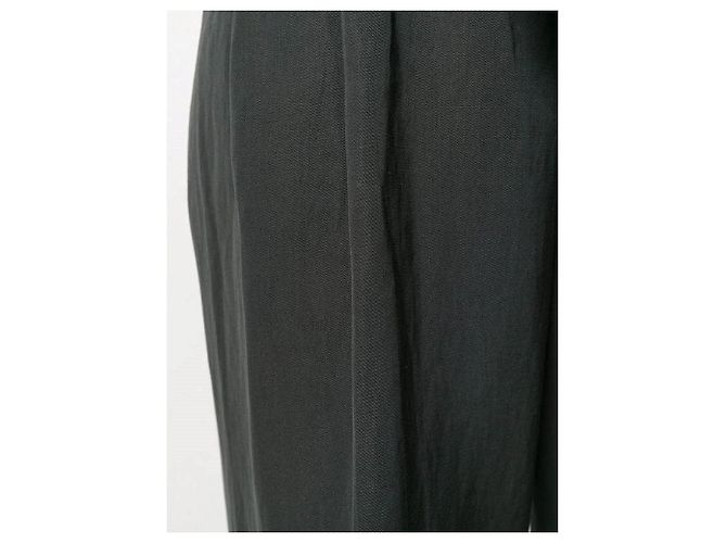 Lanvin Grey Wool Darted Trousers - 2000s - view 5
