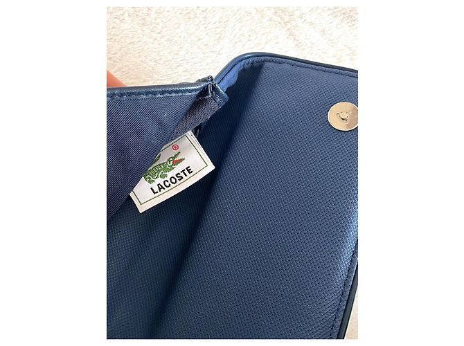 Pochette Lacoste Blu in Sintetico - vista 5