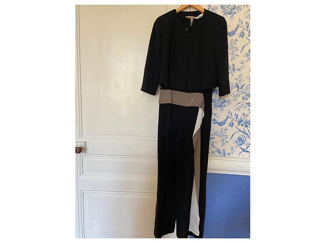 Conjunto de ceremonia Max Mara Negro Crudo Gris pardo - vista 8