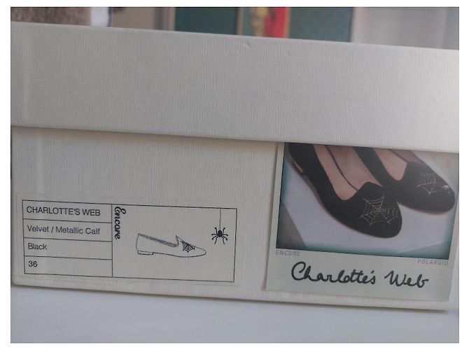 Mocassini Charlotte Olympia Nero D'oro - vista 4