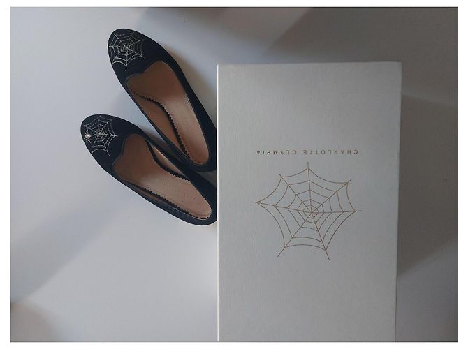 Mocassini Charlotte Olympia Nero D'oro - vista 5