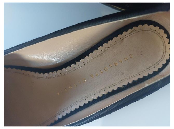 Mocassini Charlotte Olympia Nero D'oro - vista 7