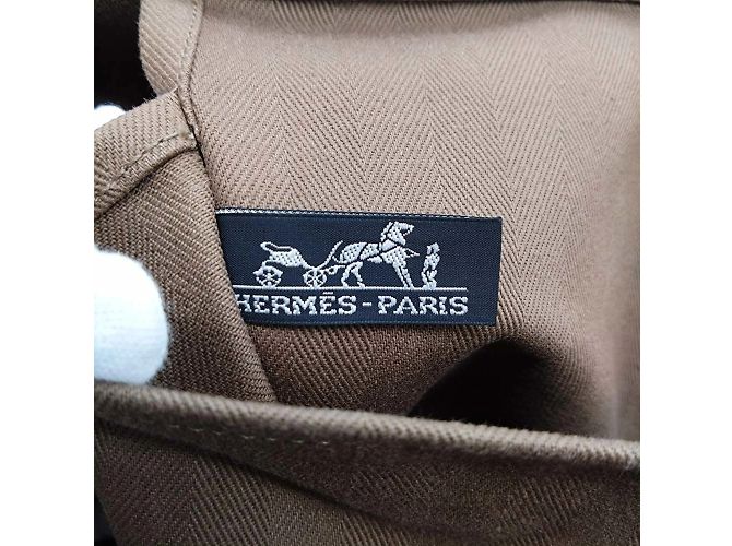 Hermès Borsa tote Hermes Valparaiso MM Beige - vista 9