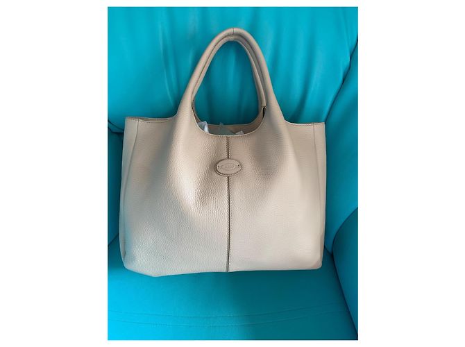 Borsa in pelle Tod's Beige - vista 2