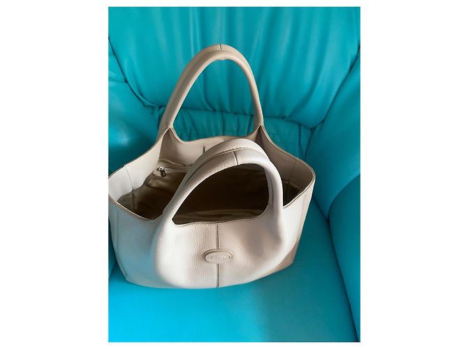 Borsa in pelle Tod's Beige - vista 4