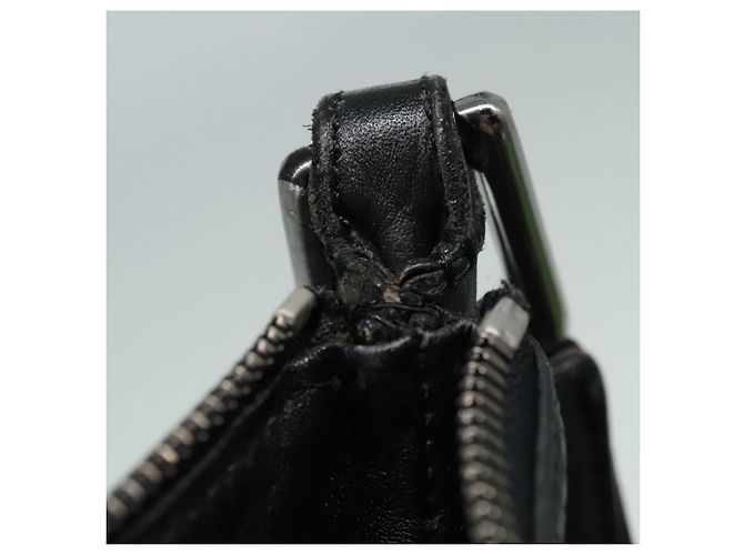 LOEWE Borsa a Spalla Anagram Pelle Nera Argento Auth bs18478 Nero - vista 11