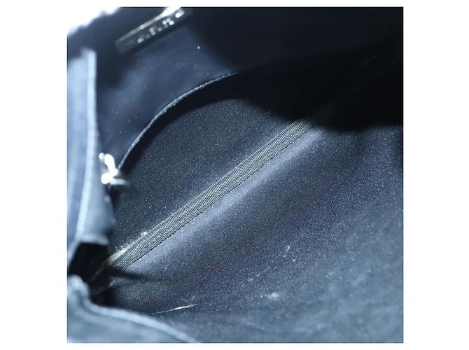 LOEWE Borsa a Spalla Anagram Pelle Nera Argento Auth bs18478 Nero - vista 12