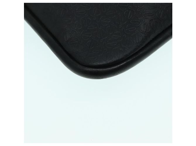 LOEWE Borsa a Spalla Anagram Pelle Nera Argento Auth bs18478 Nero - vista 15