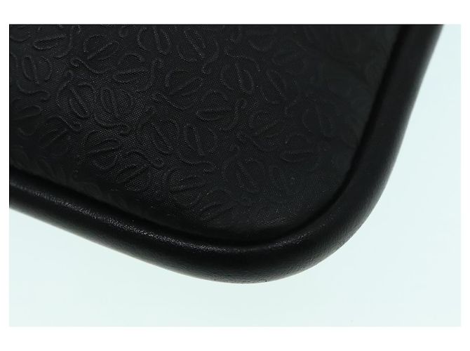 LOEWE Borsa a Spalla Anagram Pelle Nera Argento Auth bs18478 Nero - vista 16