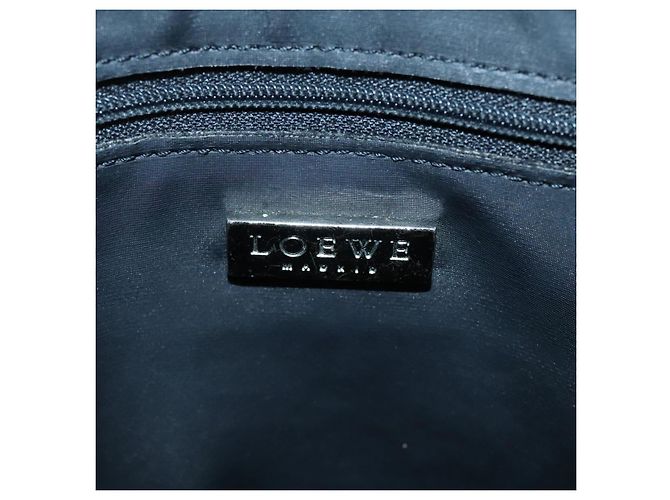 LOEWE Borsa a Spalla Anagram Pelle Nera Argento Auth bs18478 Nero - vista 17