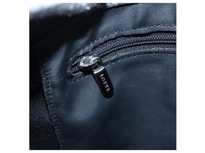 LOEWE Borsa a Spalla Anagram Pelle Nera Argento Auth bs18478 Nero - vista 20