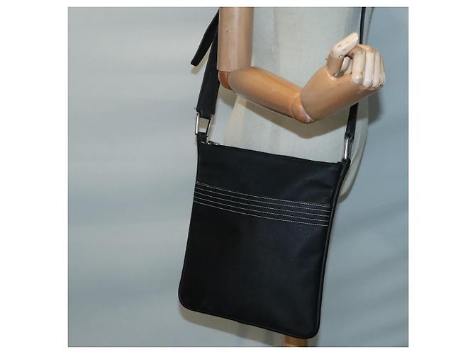 LOEWE Borsa a Spalla Anagram Pelle Nera Argento Auth bs18478 Nero - vista 23