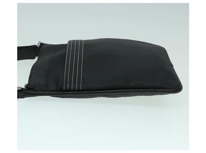 LOEWE Borsa a Spalla Anagram Pelle Nera Argento Auth bs18478 Nero - vista 4