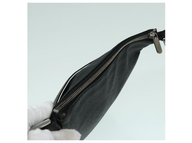 LOEWE Borsa a Spalla Anagram Pelle Nera Argento Auth bs18478 Nero - vista 6