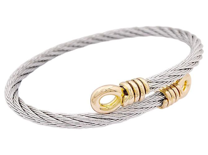 Pulseira Fred 'Force 10', ouro e aço. - vista 4
