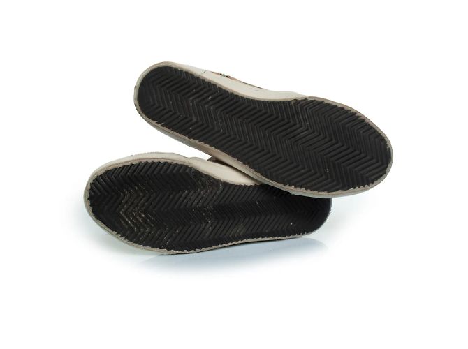 Golden Goose, sneakers alte glitter Marrone Argento - vista 7