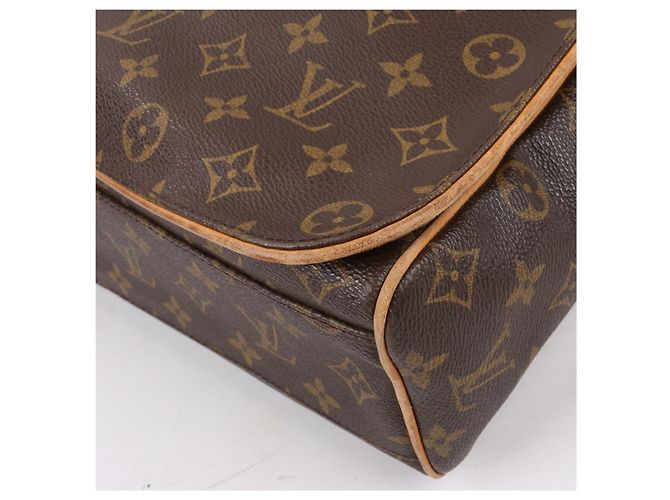 Borsa a tracolla Abbesses in tela Monogram Louis Vuitton M45257 Marrone - vista 10