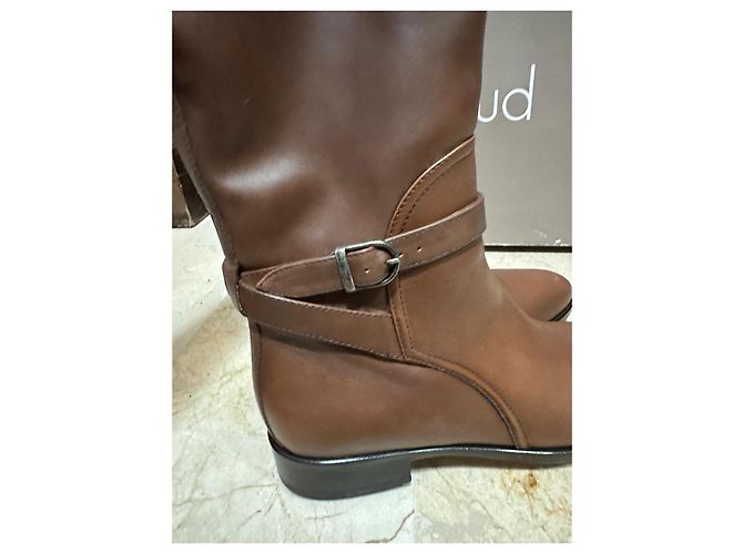 Autre Marque Bottes d'équitation Heyraud en cuir marron - vue 5
