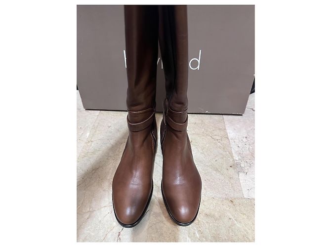 Autre Marque Bottes d'équitation Heyraud en cuir marron - vue 6