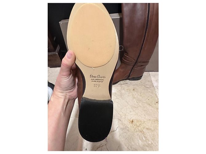 Autre Marque Bottes d'équitation Heyraud en cuir marron - vue 8