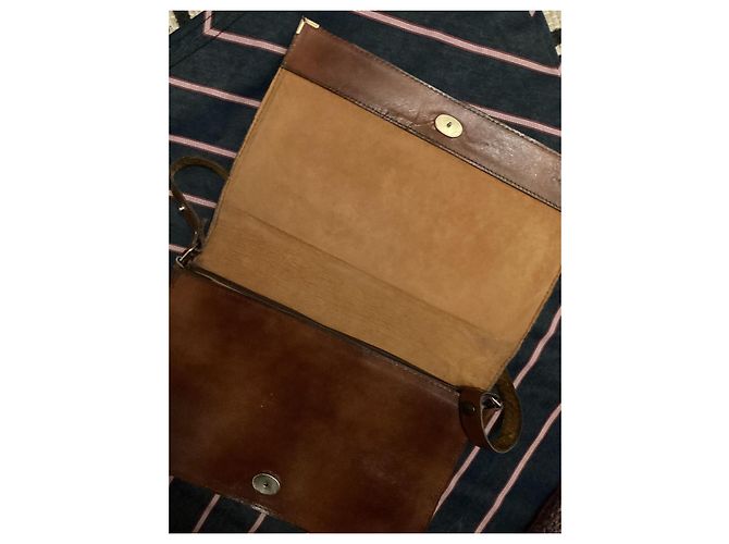 Borsa Cartier in pelle marrone - vista 4