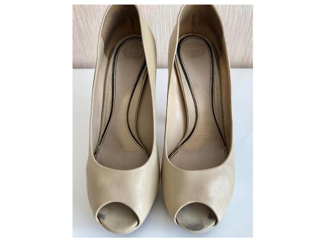 Marmont Gucci Lederpumps Beige - Ansicht 7