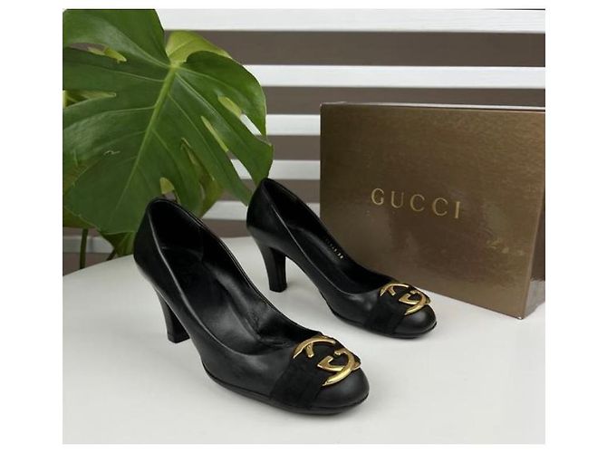 Marmont Gucci Lederabsätze Schwarz - Ansicht 3