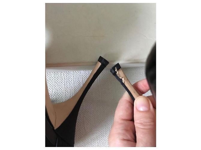 Marmont Sandales Gucci avec accents en satin et nœud Noir - vue 3