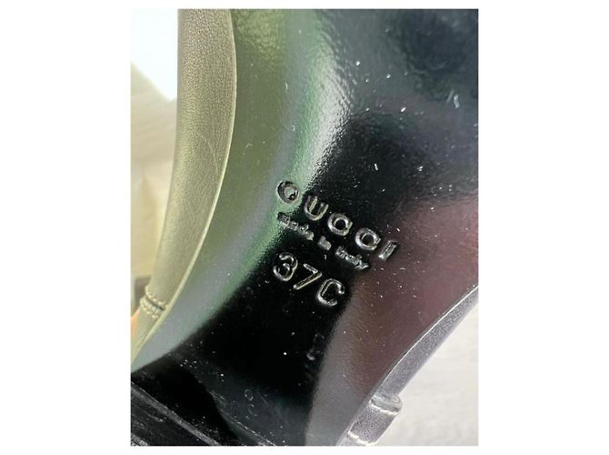 Marmont Stivali in pelle nera Gucci Nero - vista 3