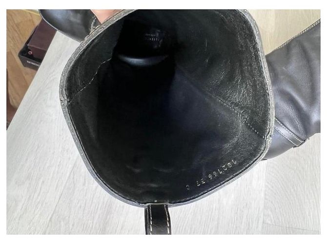Marmont Stivali in pelle nera Gucci Nero - vista 6