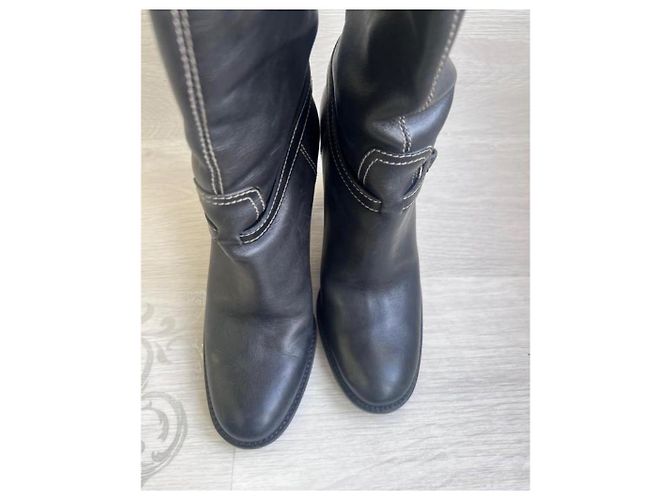 Marmont Stivali in pelle nera Gucci Nero - vista 8