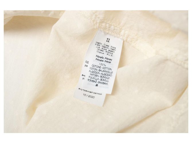 Forte Forte Mini-Punktkleid mit Häkel-Details Weiß Roh - Ansicht 5