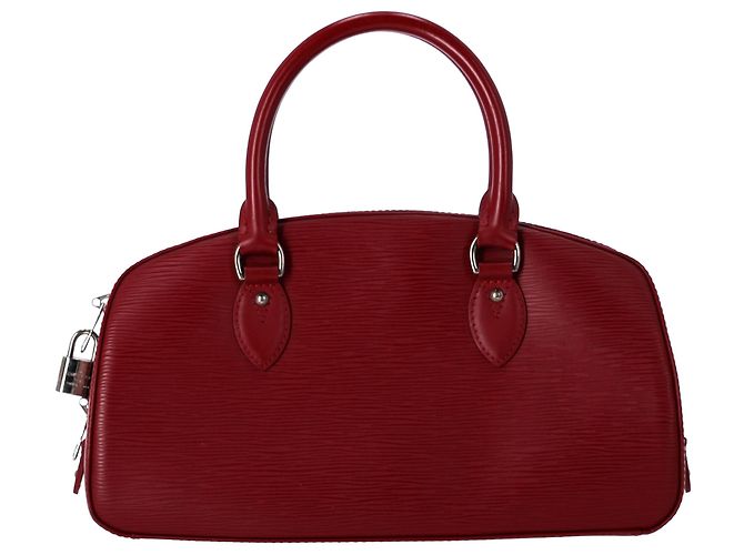 Borsa Jasmin Louis Vuitton in pelle Epi rossa Rosso Bordò - vista 10