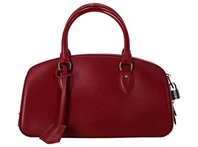Borsa Jasmin Louis Vuitton in pelle Epi rossa Rosso Bordò - vista 8