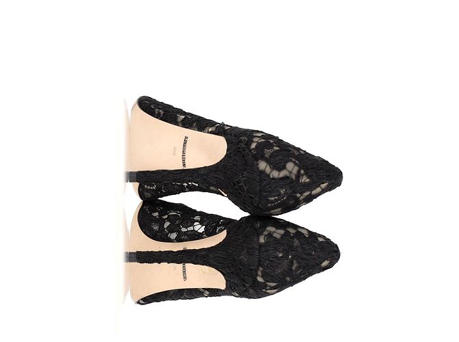 Décolleté in pizzo arcobaleno Dolce & Gabbana con spilla in rayon nero - vista 11