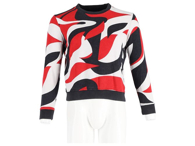 Gedruckter Pullover von Alexander McQueen aus mehrfarbigem Baumwollstoff - Ansicht 4