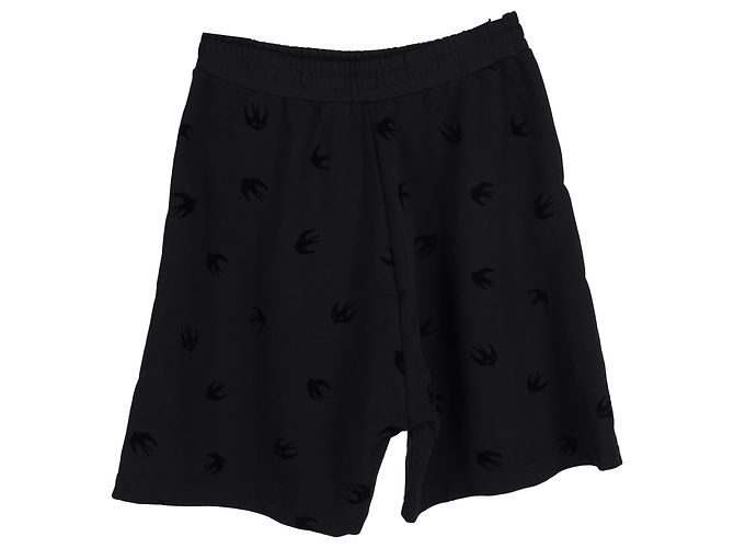 Shorts Mini Swallow Dart in cotone nero di McQ di Alexander McQueen - vista 2