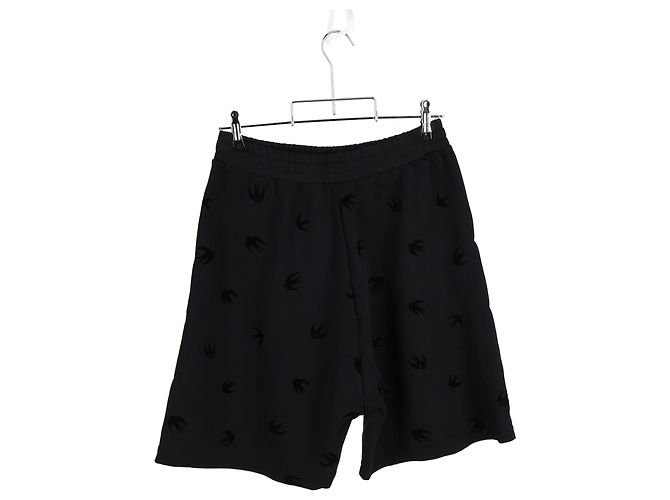 Shorts Mini Swallow Dart in cotone nero di McQ di Alexander McQueen - vista 5
