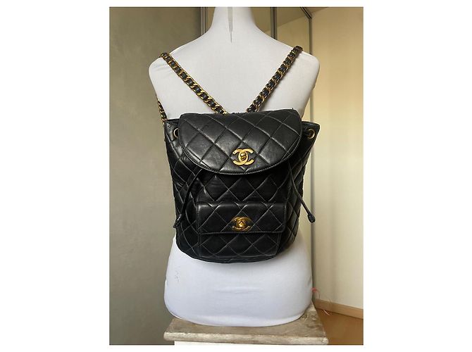 Chanel Duma Leather Backpack Black - view 2