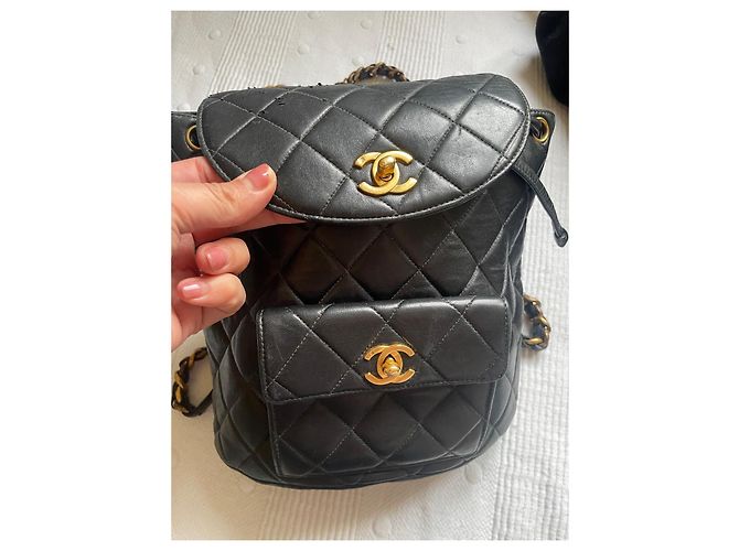 Chanel Duma Leather Backpack Black - view 3