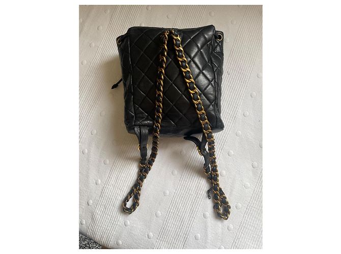 Chanel Duma Leather Backpack Black - view 5