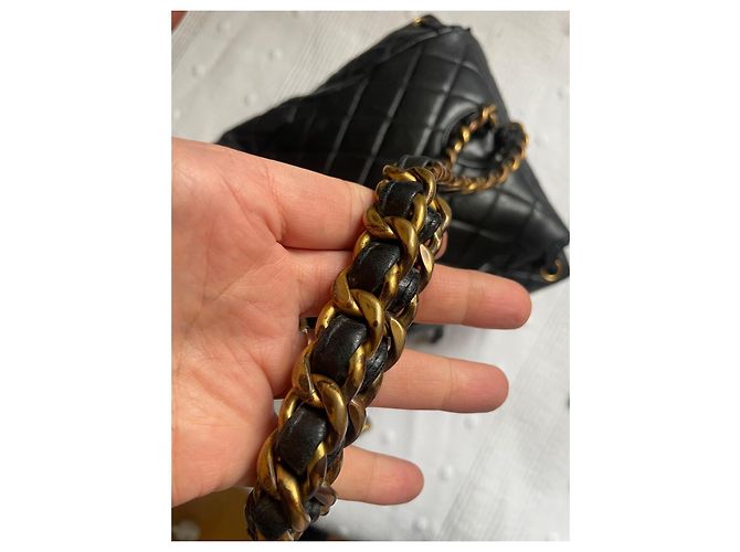 Chanel Duma Leather Backpack Black - view 8