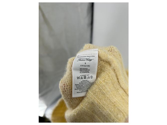 American Vintage Strickwaren T.International S Wolle Gelb - Ansicht 6