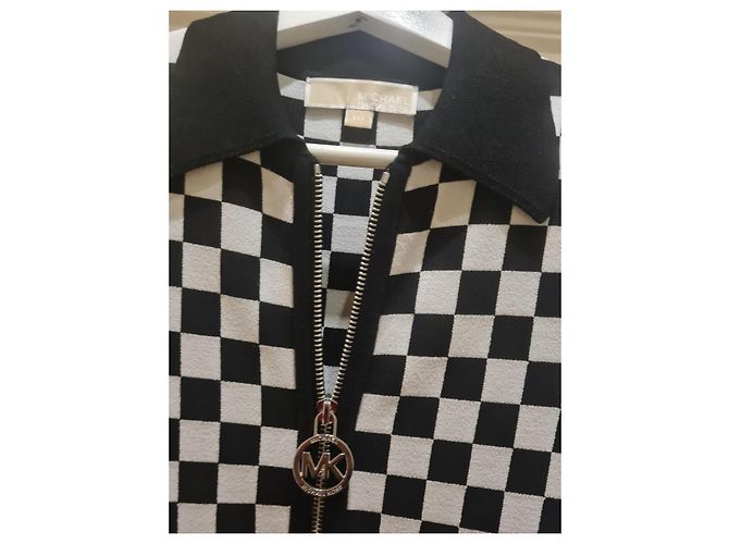 Michael Kors Karo Kleid Schwarz - Ansicht 2