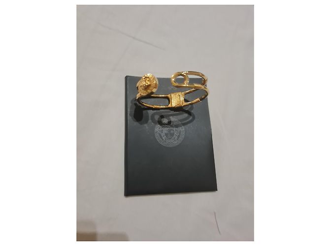 Bracciale Versace in acciaio dorato D'oro - vista 4