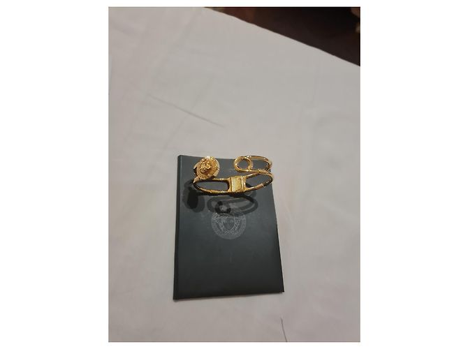 Bracciale Versace in acciaio dorato D'oro - vista 5
