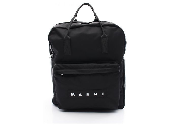 Marni Schwarzer Nylon-Rucksack - Ansicht 2