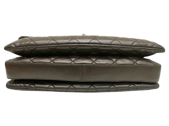 Borsa a spalla Chanel Coco Mark Matelassé con catena Marrone - vista 5