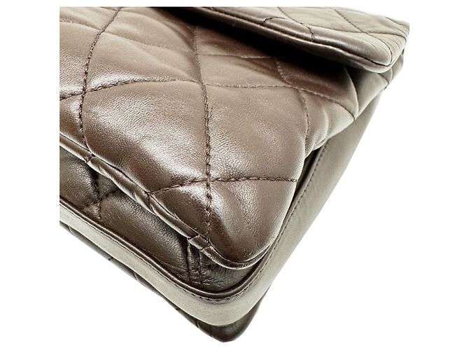 Borsa a spalla Chanel Coco Mark Matelassé con catena Marrone - vista 6